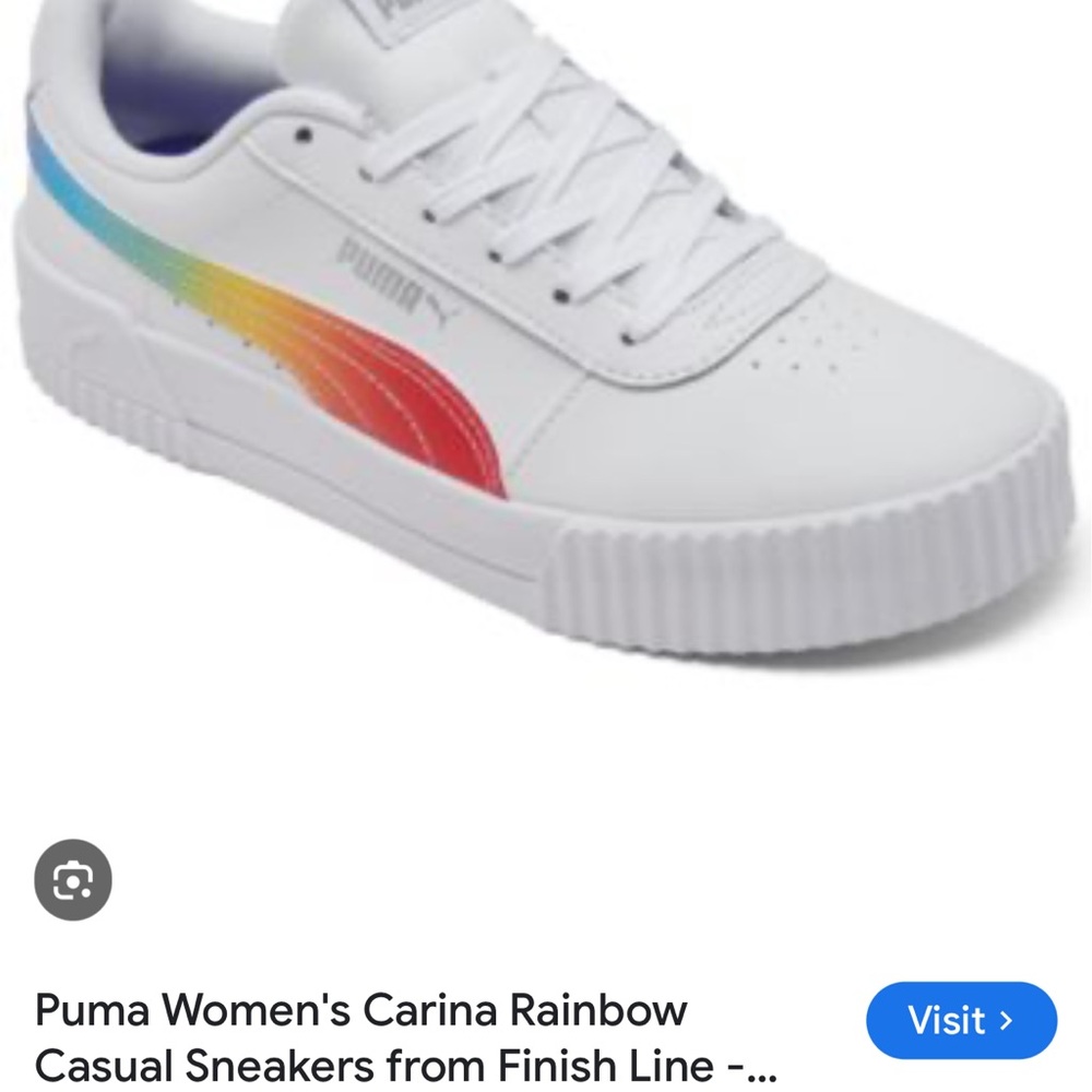 Puma Women’s Carina Rainbow Sneakers 🌈 - Picture 6 of 6